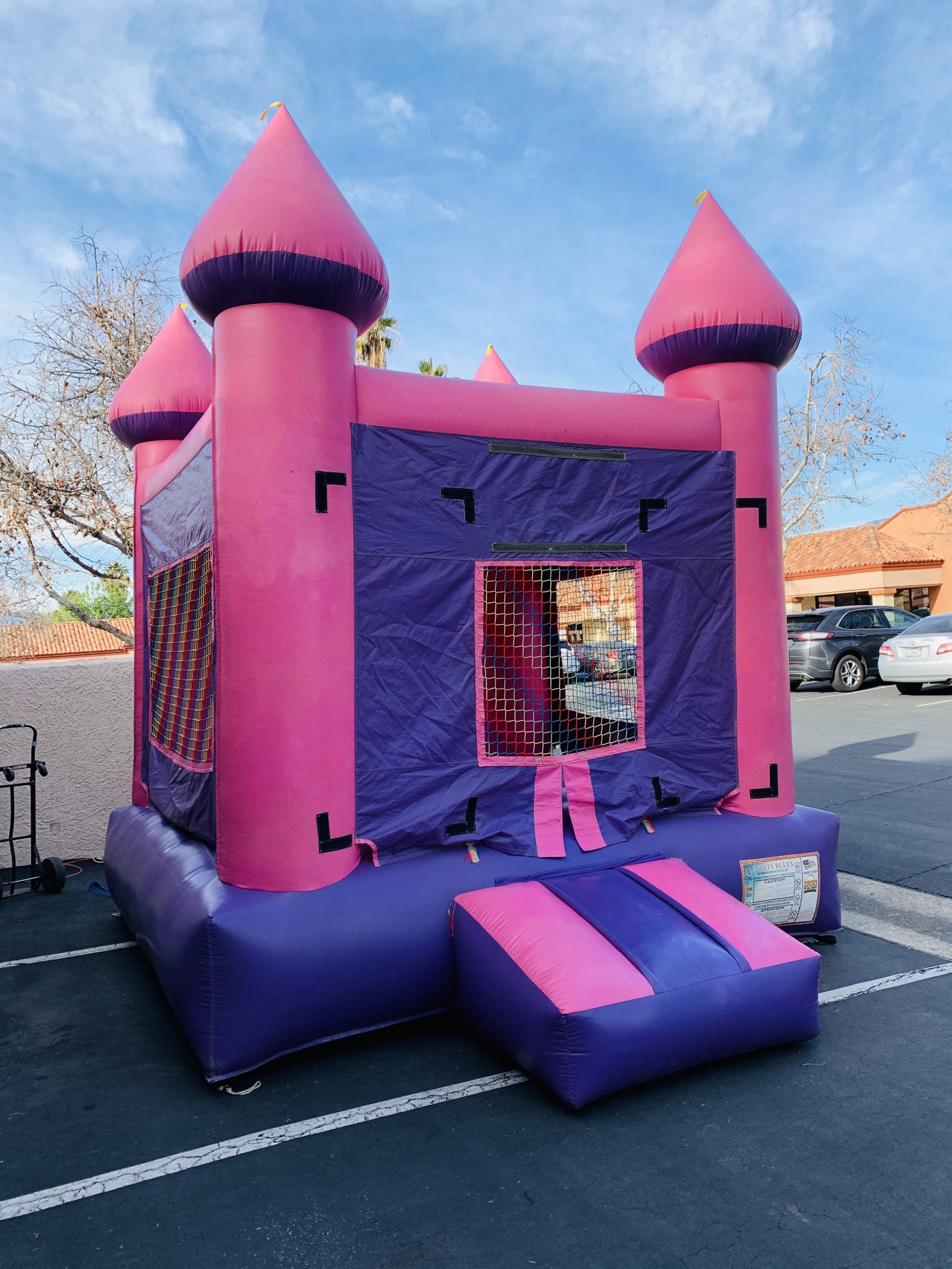 pink and purple castle
